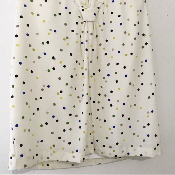 Kate Spade Sleeveless Polka Dot Silk Top Medium - Picture 5 of 7